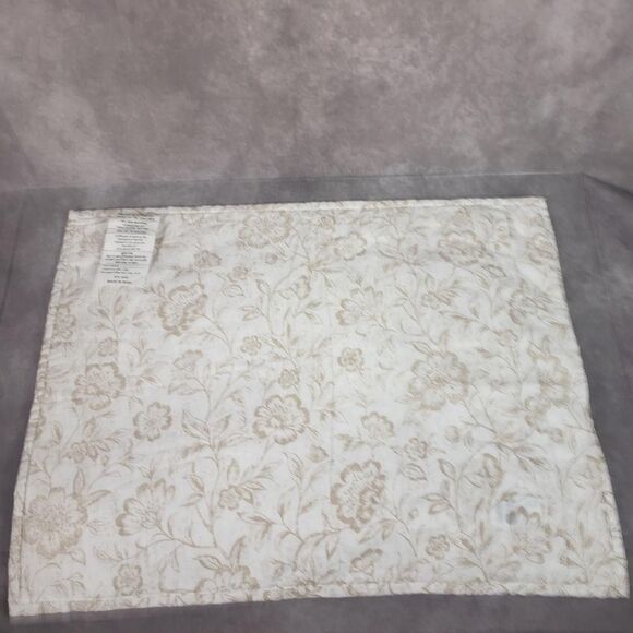 Charter Club Floral Quilt Sham Standard Multicolor Reversible Cotton Bedding - Picture 3 of 6